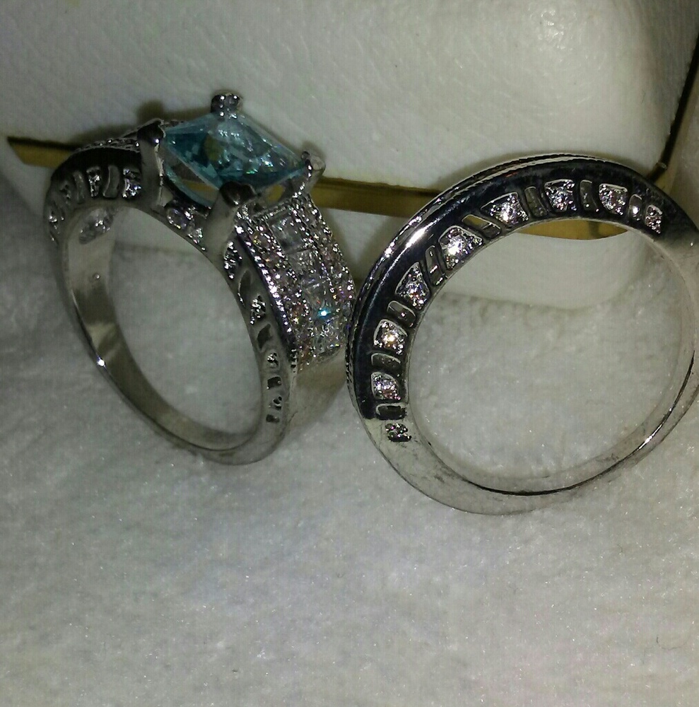 Something blue wedding set